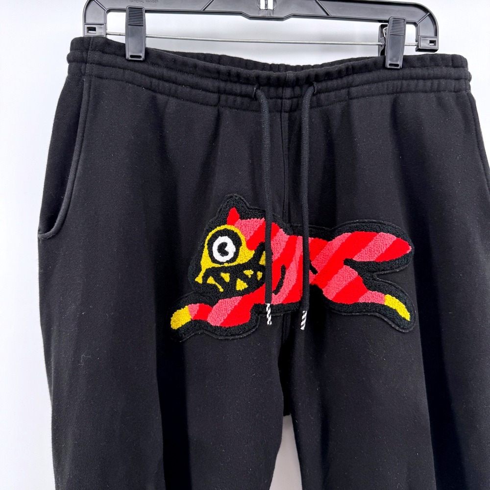 ICE CREAM Billionaire Boys Club Large Monday Logo Running Dog Black Sweatpants